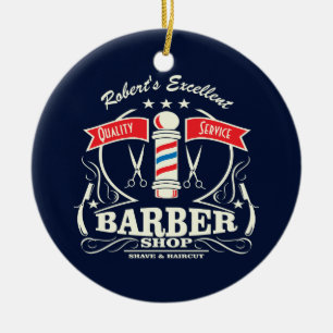 Uitstekende barber Winkelstylist Shave Keramisch Ornament