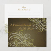 Uitstekende Barok Goud Vrijgezellenfeest Recept Ka Briefkaart (Voorkant / Achterkant)