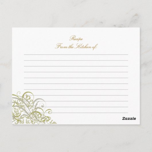 Uitstekende Barok Goud Vrijgezellenfeest Recept Ka Briefkaart (Achterkant)