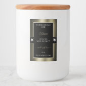 Uitstekende Black Platinum Brilliants Product Labe Voedselcontainer Etiket (Voorkant)