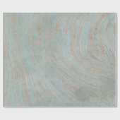 Uitstekende blauwe en kopermarmerkleur cadeaupapier (Vlak)