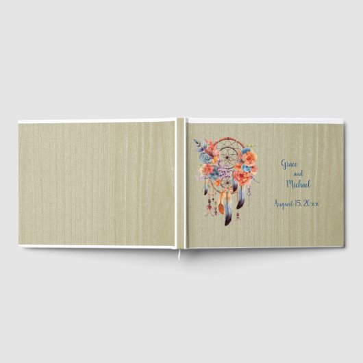 Uitstekende Boho Dream Catcher Bruiloft Gastenboek (Volledig)
