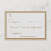 Uitstekende Boho Dream Catcher Bruiloft RSVP Informatiekaartje (Achterkant)