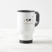 Uitstekende Classy Monogrammed Reisbeker (Voorkant rechts)