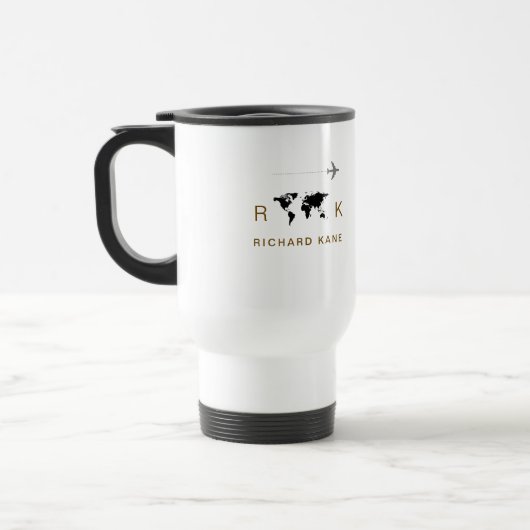 Uitstekende Classy Monogrammed Reisbeker (Links)