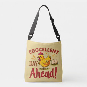 Uitstekende Dag Vooruit Grappige Kippenboerderij Crossbody Tas