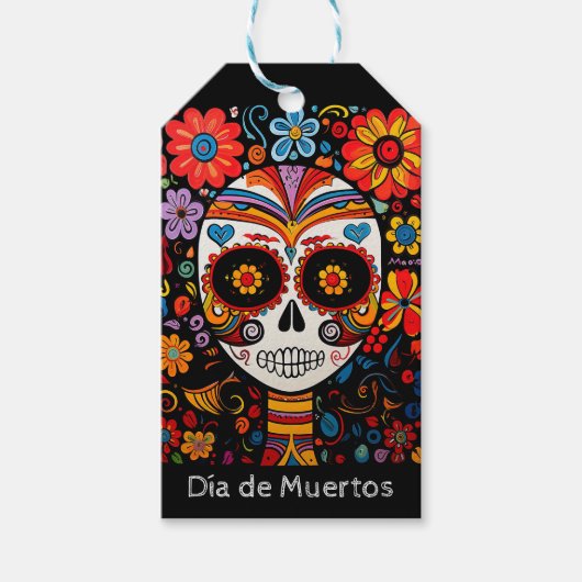 💀Uitstekende Día de Muertos Cadeaulabel (Voorkant)
