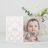 Uitstekende draaiboeken in de Bronze kerstfeestkaa Kaart (Staand voorkant)