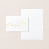 Uitstekende Elegante Kalligrafie Dank u Script Folie Kaarten (Display)