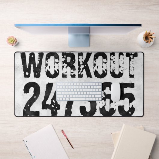 Uitstekende en gekraste tekst Werkout 247365 bijte Bureaumat (Kantoor 1)
