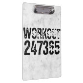 Uitstekende en gekraste tekst Werkout 247365 bijte Klembord (Rechts)
