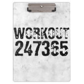 Uitstekende en gekraste tekst Werkout 247365 bijte Klembord (Voorkant)