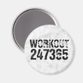 Uitstekende en gekraste tekst Werkout 247365 bijte Magneet (Voorkant / Achterkant)