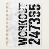 Uitstekende en gekraste tekst Werkout 247365 bijte Planner (Voorkant)