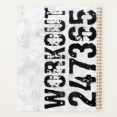 Uitstekende en gekraste tekst Werkout 247365 bijte Planner (Achterkant)