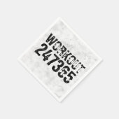 Uitstekende en gekraste tekst Werkout 247365 bijte Servet (Hoek)