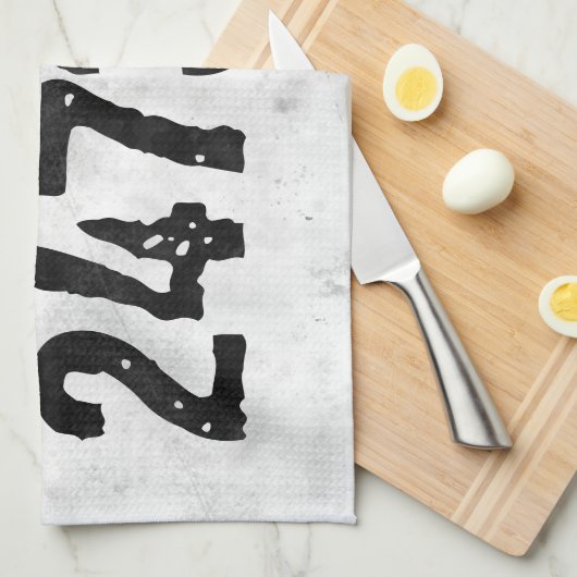 Uitstekende en gekraste tekst Werkout 247365 bijte Theedoek (Quarter Fold)