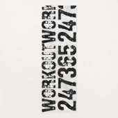 Uitstekende en gekraste tekst Werkout 247365 bijte Yogamat (Voorkant)