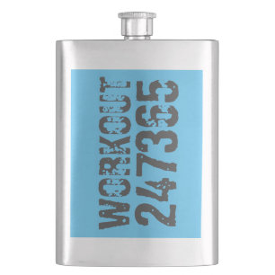 Uitstekende en gekraste tekst Werkout 247365 blauw Flacon