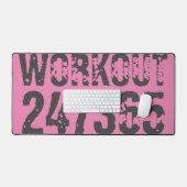 Uitstekende en gekraste tekst Werkout 247365 roze Bureaumat (Keyboard & Muis)