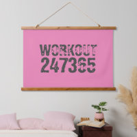 Uitstekende en gekraste tekst Werkout 247365 roze