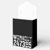 Uitstekende en gekraste tekst Werkout 247365 wit Bedankdoosjes (Geopend)