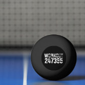 Uitstekende en gekraste tekst Werkout 247365 wit Pingpongbal (Net)
