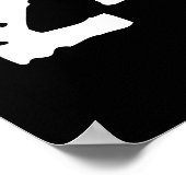 Uitstekende en gekraste tekst Werkout 247365 wit Poster (Hoek)