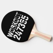 Uitstekende en gekraste tekst Werkout 247365 wit Tafeltennisbatje (Zijkant)