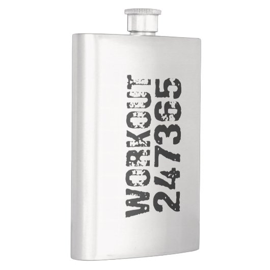 Uitstekende en gekraste tekst Werkout 247365 zwart Flacon (Rechts)