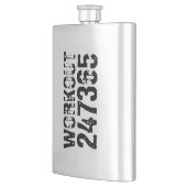 Uitstekende en gekraste tekst Werkout 247365 zwart Flacon (Links)