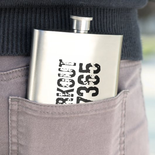 Uitstekende en gekraste tekst Werkout 247365 zwart Flacon (Voorbeeld)