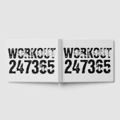 Uitstekende en gekraste tekst Werkout 247365 zwart Gastenboek (Volledig)