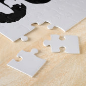 Uitstekende en gekraste tekst Werkout 247365 zwart Legpuzzel (Zijkant)