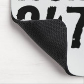 Uitstekende en gekraste tekst Werkout 247365 zwart Muismat (Hoek)