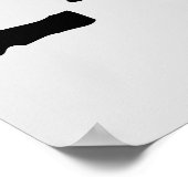 Uitstekende en gekraste tekst Werkout 247365 zwart Poster (Hoek)