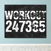 Uitstekende en gekraste vintage Werkout 247365 Canvas Afdruk (Insitu (Houten vloer))