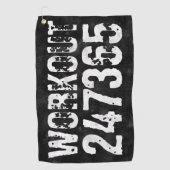 Uitstekende en gekraste vintage Werkout 247365 Golfhanddoek (Voorkant)