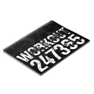 Uitstekende en gekraste vintage Werkout 247365 Notitieboek