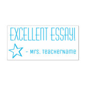"UITSTEKENDE ESSAY!" Rubberstempel Zelfinktende Stempel (Design)