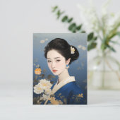 Uitstekende essentie van Chinese elegantie" Briefkaart (Staand voorkant)