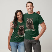Uitstekende 'Evil Plotting Raccoon' T-shirt (Unisex)