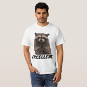 Uitstekende 'Evil Plotting Raccoon' T-shirt (Voorkant volledig)