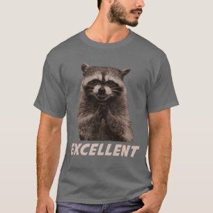 Uitstekende 'Evil Plotting Raccoon' T-shirt