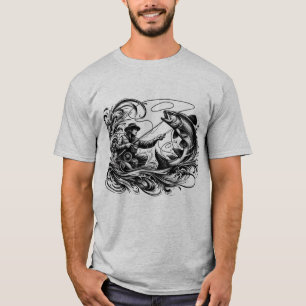 Uitstekende Fly Fishing Actie T-shirt