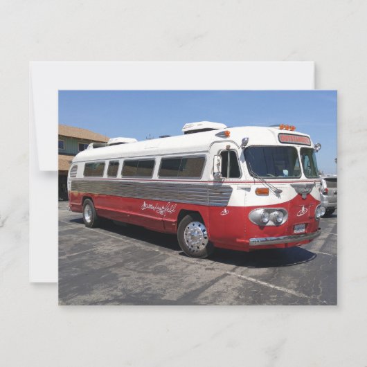 Uitstekende foto van retro bus (Voorkant)