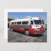 Uitstekende foto van retro bus (Voorkant / Achterkant)