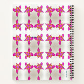 Uitstekende Fuschia Notitieboek (Achterkant)