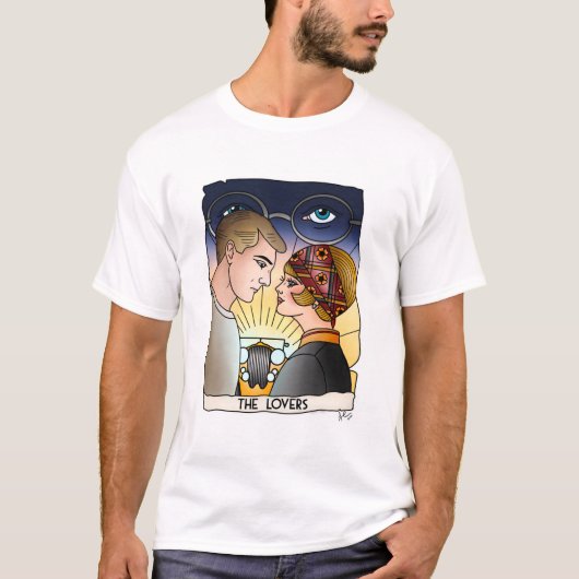 Uitstekende Gatsby Tarot-waterverf afdrukken T-shirt (Voorkant)