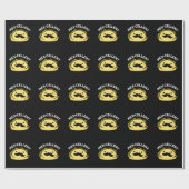 Uitstekende, gemiddelde schenkende Taco Pun Dark B Cadeaupapier (Vlak)